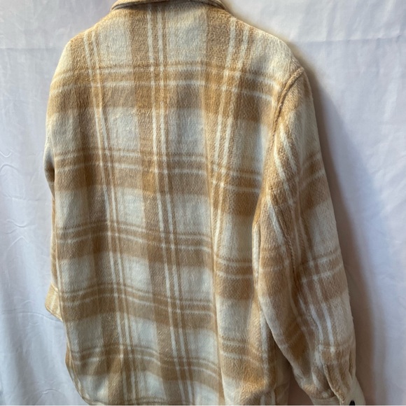 Sebby Shacket Shirt Jacket Plaid Button Up Coat Medium Preppy Academia Winter - Picture 9 of 16